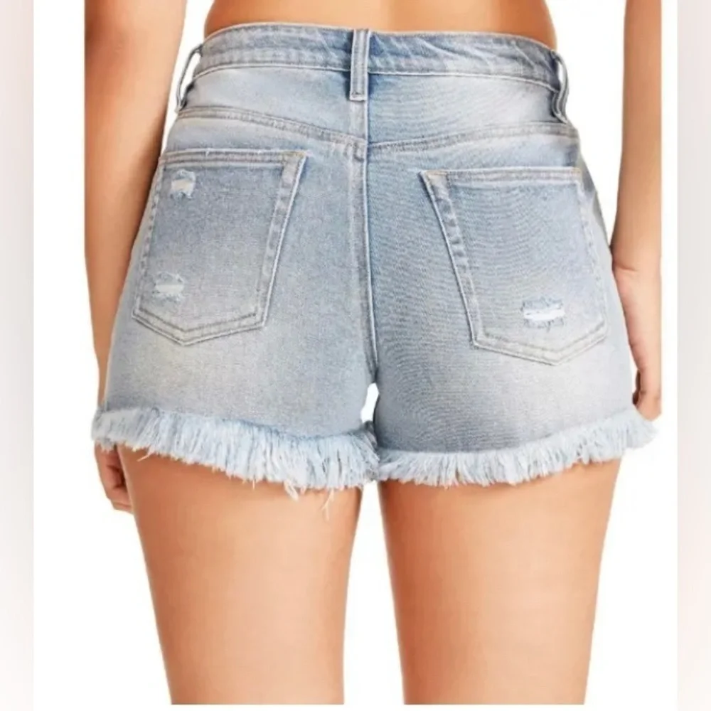 NWT Madden Girl Womens High Rise Vintage Mom Shorts - Picture 2 of 12